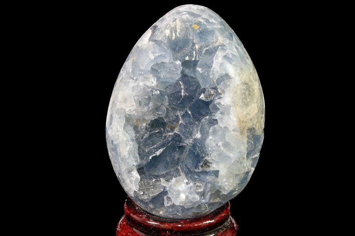 Crystal Filled Celestine (Celestite) Egg Geode - Madagascar #161209